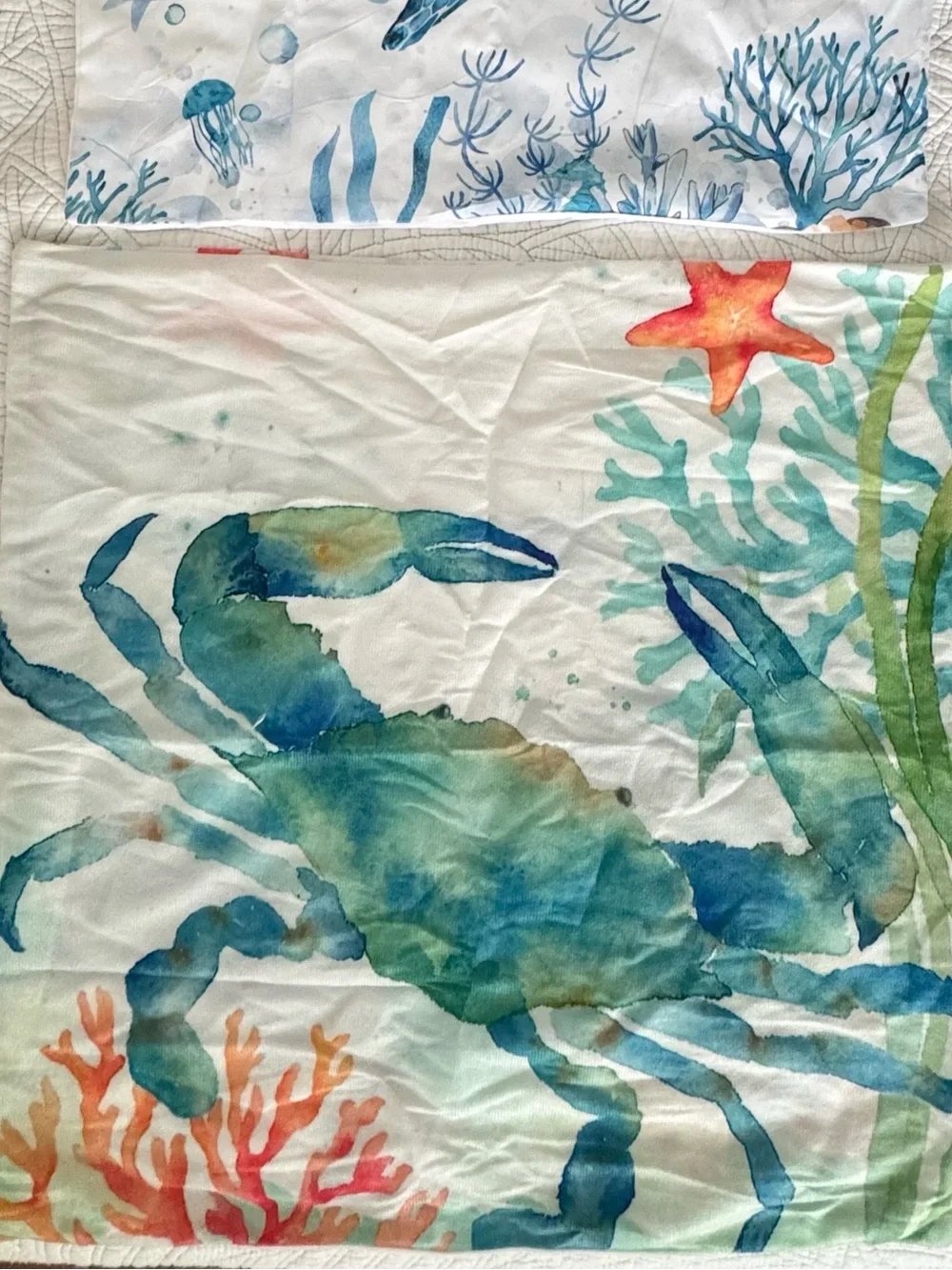 Throw Pillowcovers 18x18 and 20x20 ft. Sea creatures